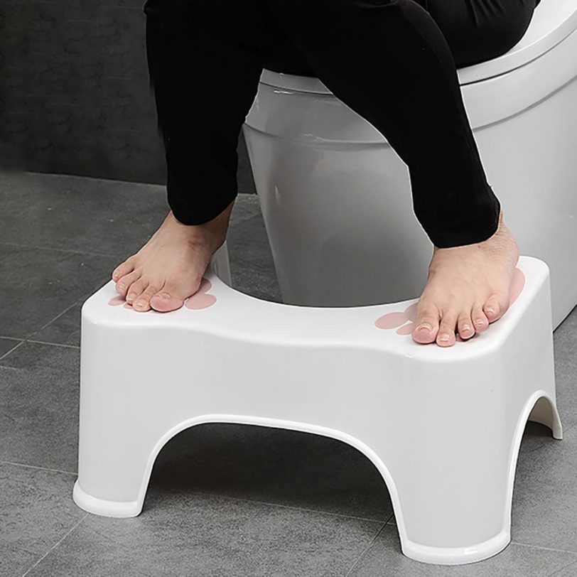 Bathroom Toilet Step Stool Anti-slid Plastic Good Bearing Toilet Squat Stool Household Furniture - Image 3