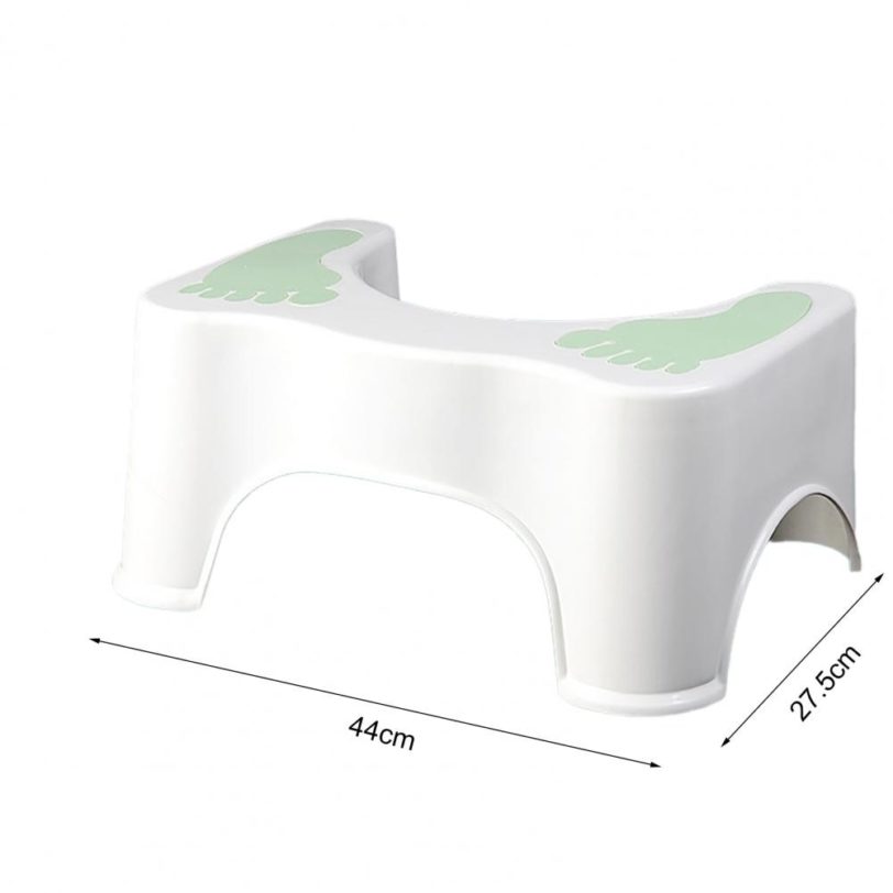 Bathroom Toilet Step Stool Anti-slid Plastic Good Bearing Toilet Squat Stool Household Furniture - Image 2