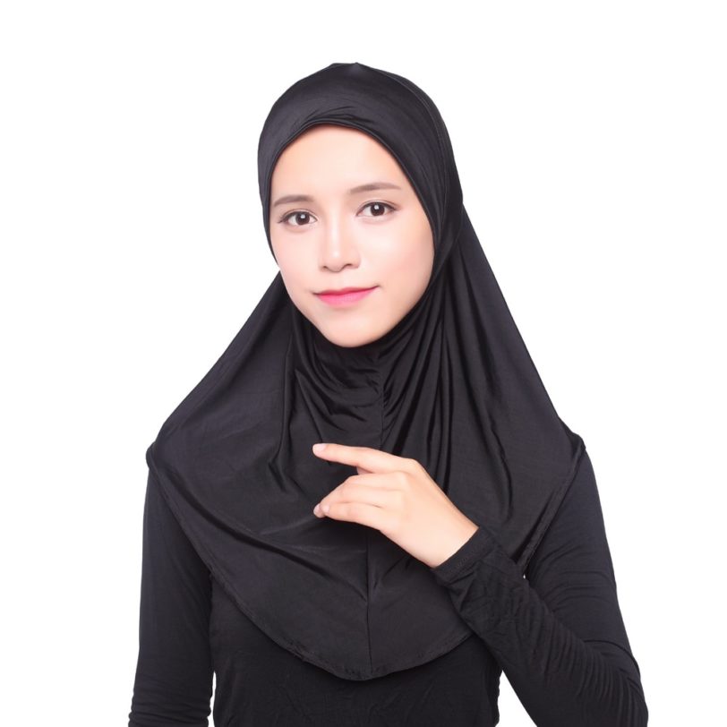 Beauty Muslim Hijab Islamic Jersey Turban Women Black Ninja Underscarf Caps Instant Head Scarf Full Cover Inner Coverings hats - Image 2