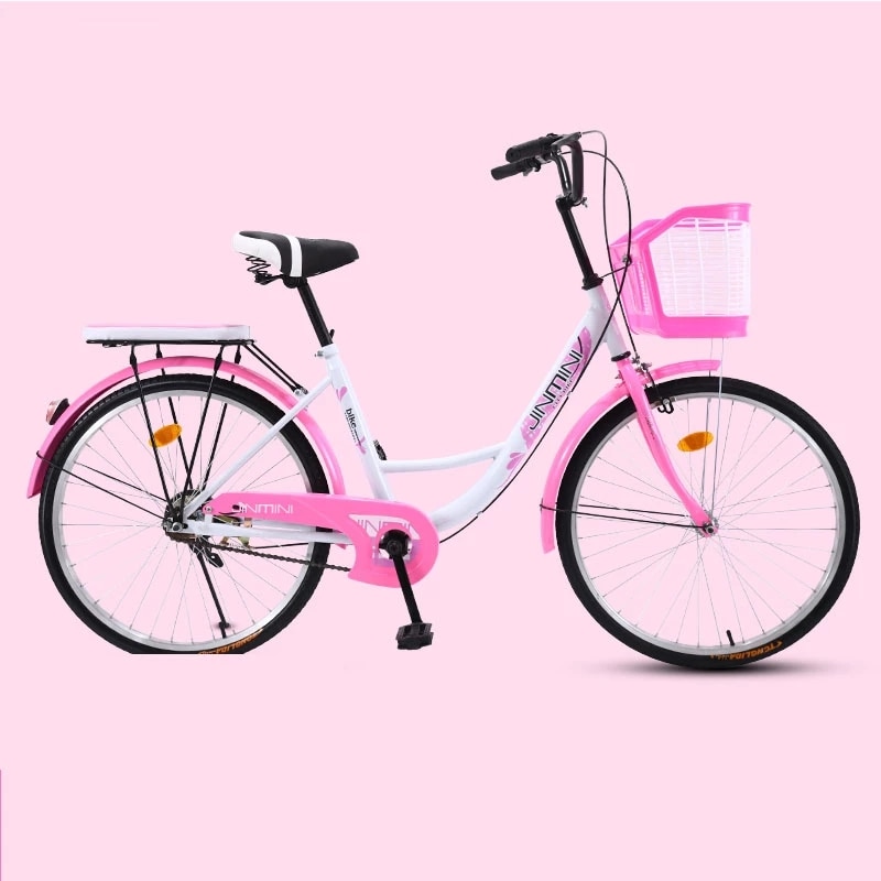 Bicycle Bike Adult Women s 26 Inch Commuter City Retro Ladies Students Grils Leisure Light Car 1
