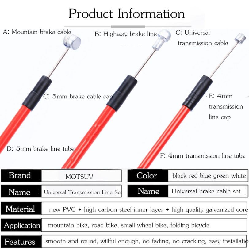 Bicycle Cable sets Housing Cable Hose Kit Brake Shifter For Sram Bike Bicycle derailleur Brake Cable & Shifting Lever Wire Line - Image 2