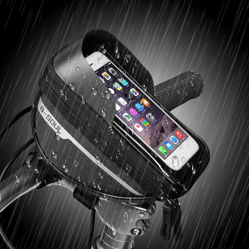 Bicycle Frame Front Tube Bag Portable Waterproof Practical Touch Screen Phone Holder MTB Bike Handlebar Cell Mobile Phone Bag - Image 2