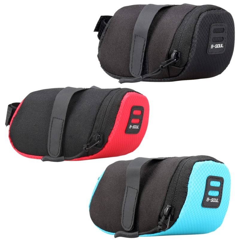 Bicycle Saddle Bag Waterproof MTB Road Bike Bag Cycling Tail Rear Pack Pouch Nylon Saddle Seat Bag Safety Cushion Carrier - Image 2