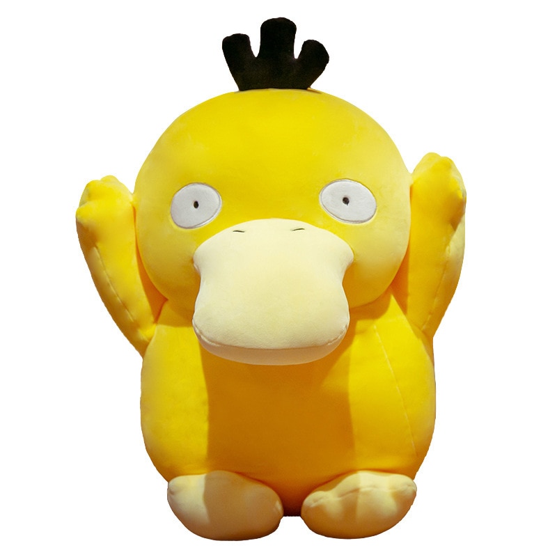 Big Size Pokemon Anime Cartoon Psyduck Plush Toy Psyduck Daze Yellow Duck Stuffed Soft Pillow Bed