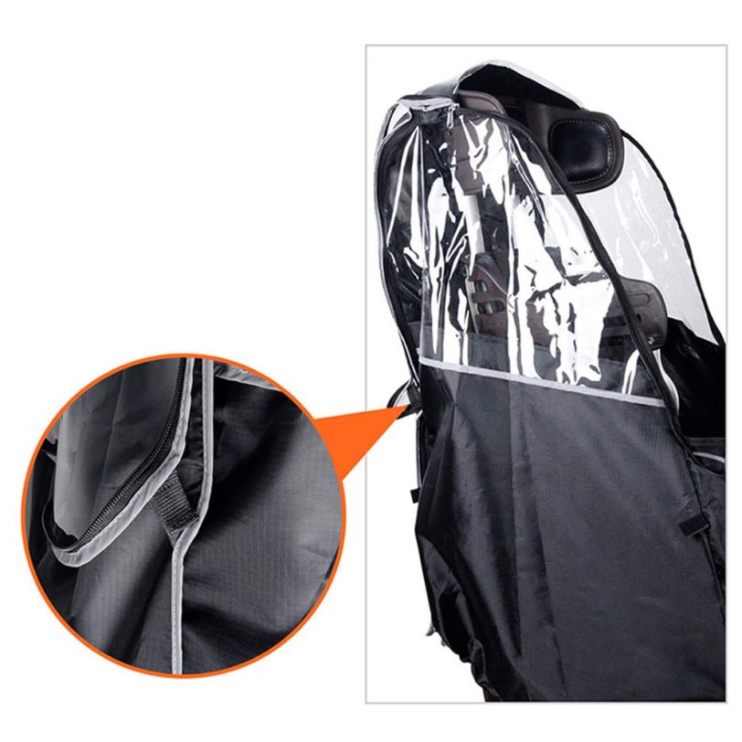 Bike Rain Cover Child Safety Seats Rain Cover Breathable Waterproof Snow Cover Rain UV Dust Protector Bike Cycling Accessories - Image 2