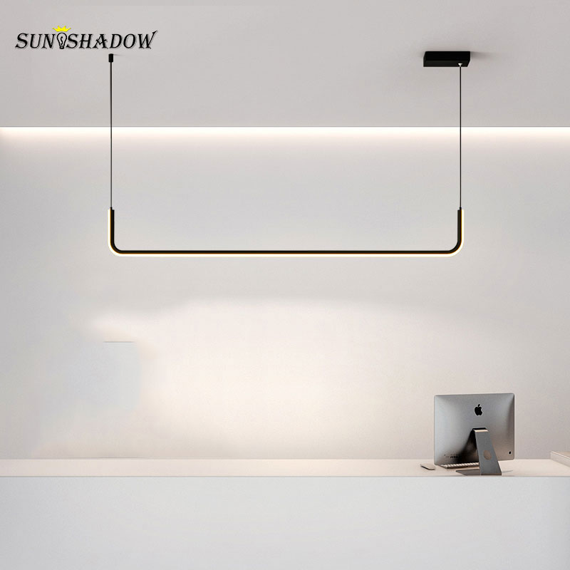 Black Gold Led Pendant Light Luminaires Modern Home Pendant Lamp for Living room Dining room Kitchen 1