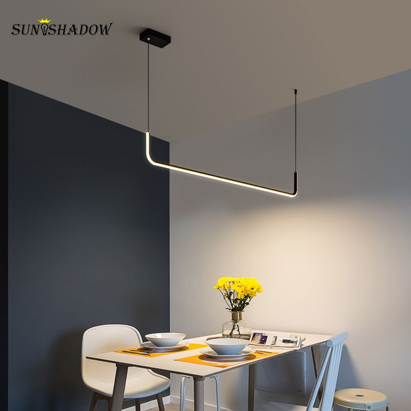 Black Gold Led Pendant Light Luminaires Modern Home Pendant Lamp for Living room Dining room Kitchen