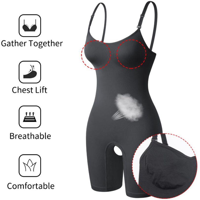 Bodysuit Shapewear Women Full Body Shaper Tummy Control Slimming Sheath Butt Lifter Push Up Thigh Slimmer Abdomen Shapers Corset - Image 4