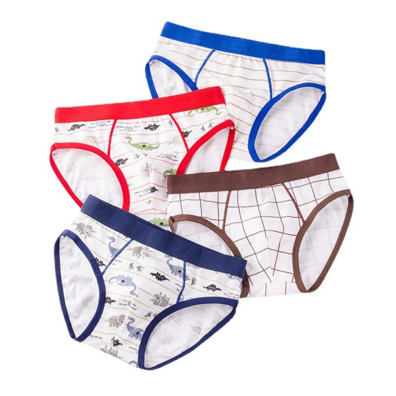 Boys Panties Cotton Underwear Shorts Kids Briefs Clothes Children Pants 4Pcs/lot - Image 2