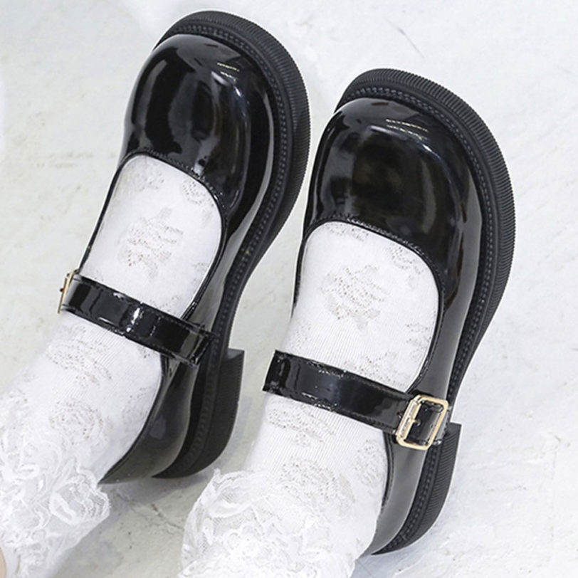 Brand Design For Dropship Sweet Lolita Girl Female Mary Janes Flats Buckle Strap 2021 Spring Autumn