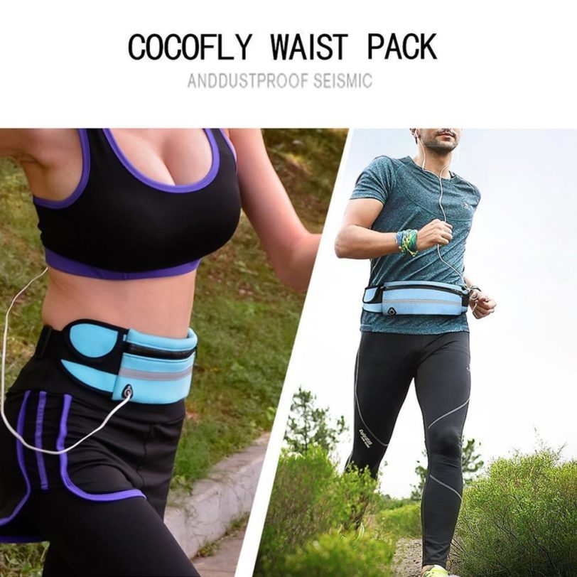 Buylor Sports Waist Bag Men Running Belt Bag Bum Bag Waterproof Fanny Pack Wallet Pouch Belt Portable Phone Holder Gym - Image 2