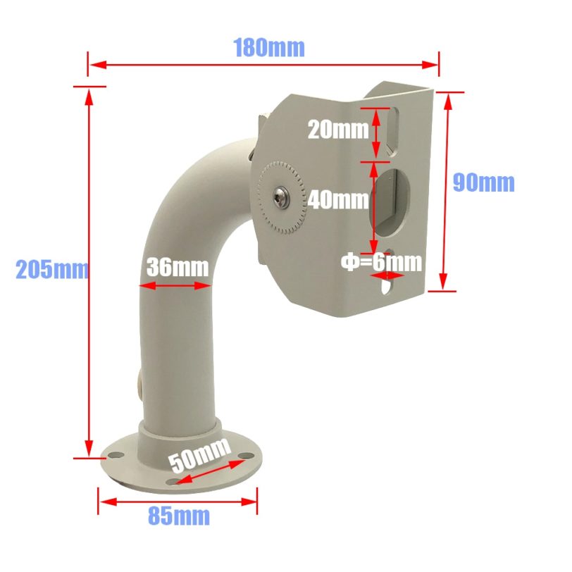 CCTV Acessories Indoor Outdoor Steel Wall Mount Bracket for Security CCTV Video Camera Shied Housing - Image 2