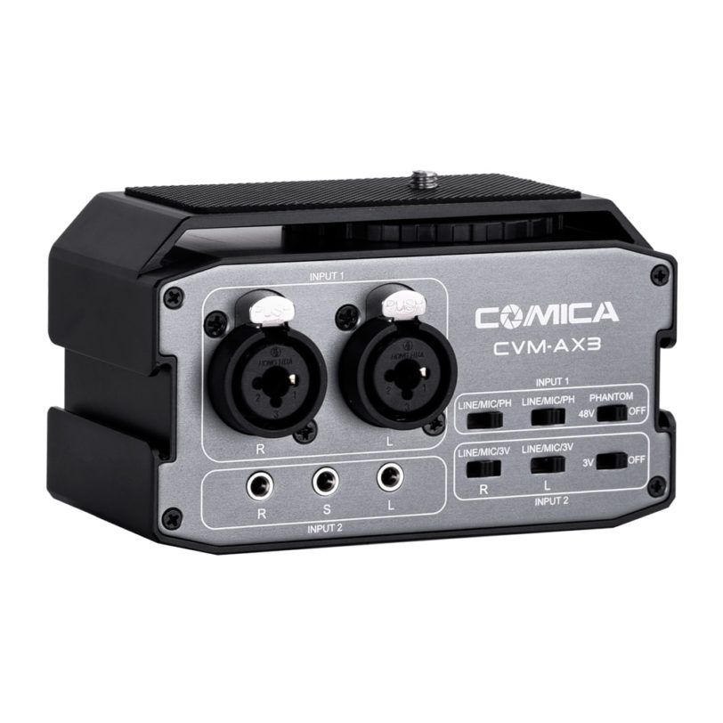 CVM AX3 XLR 6 35mm 3 5mm 2 Groups Audio Mixer Adapter Preamplifier for Canon Nikon 2