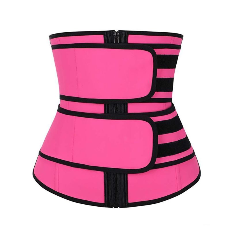 CXZD 2021 New Women Waist Trainer Fitness Sauna Sweat Neoprene Slimming Belt Girdle Shapewear Modeling Strap Zipper Body Shaper - Image 5