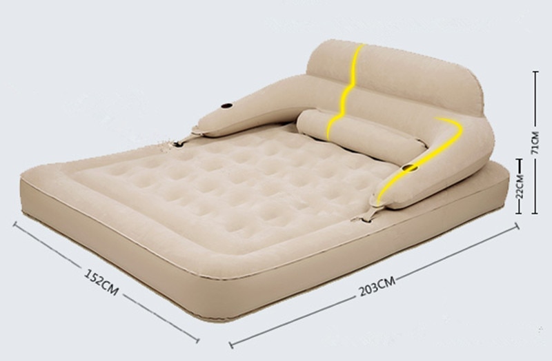 Cama Air Bed Backrest Inflatable Mattress Fast Inflatable Folding Bed Bedroom Furniture Mueble De Dormitorio Free 1