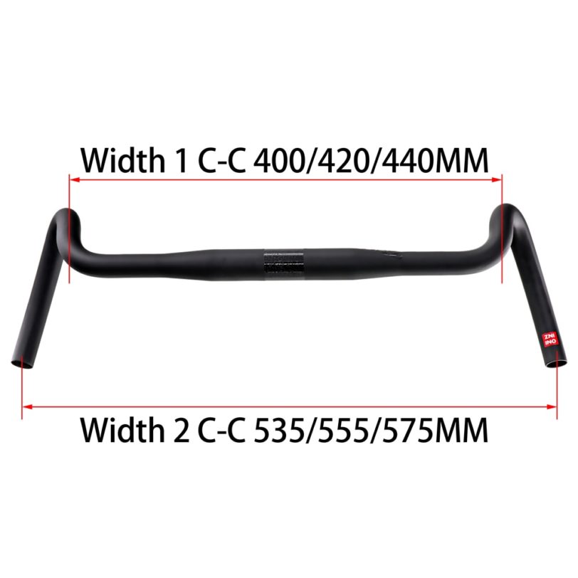 Carbon Gravel handlebar Big Flare Bar Cyclocross Road Bike handlebars 400/420/440mm 30 Degree gift with handlebar tape - Image 2