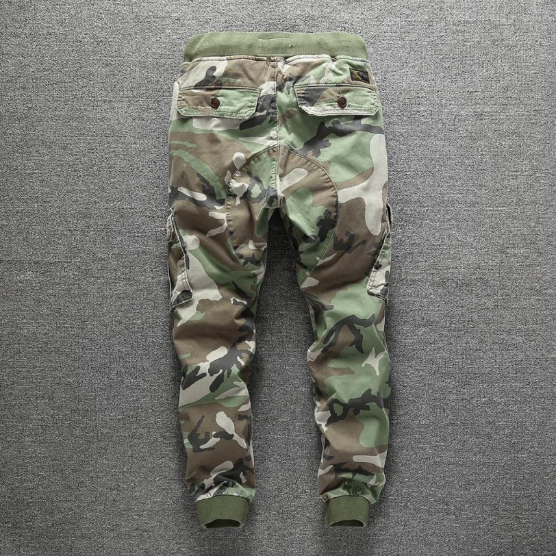 Casual Pants Men's Spring and Autumn Camouflage Pants Casual Slim Feet Men's 100%Cotton Sweatpants Boy's Casual Cargo Trousers - Image 2