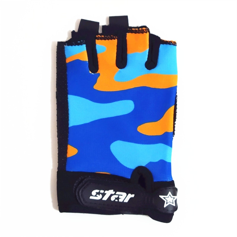 Children Half Finger Cycling Gloves For Outdoor Fun Sport Football Ski Running Anti Slip Gloves For