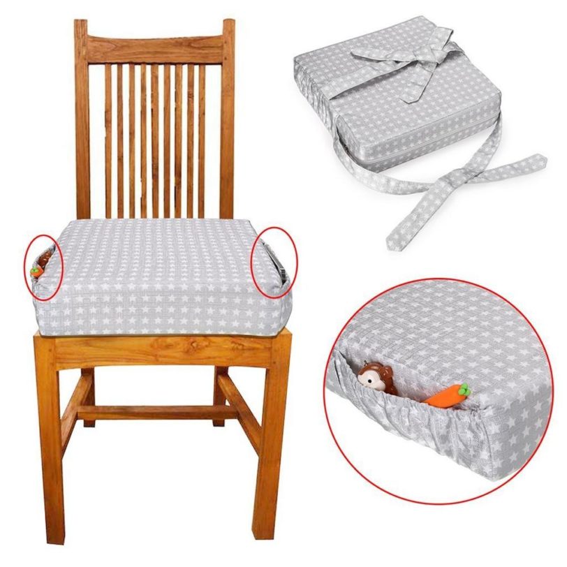 Children Increased Chair Pad Adjustable Baby Furniture Booster Seat Portable Kids Dining Heighten Cushion Pram Chair Removable - Image 2