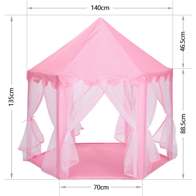 Children Princess Castle Tents Portable Indoor Outdoor Teepee Tent for kids Folding Play Tent House Baby balls pool Playhouse - Image 5