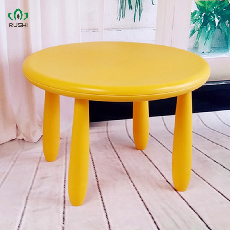 Children s Plastic Cartoon Small round Table Baby Play Toys Children s Table and Chair Set