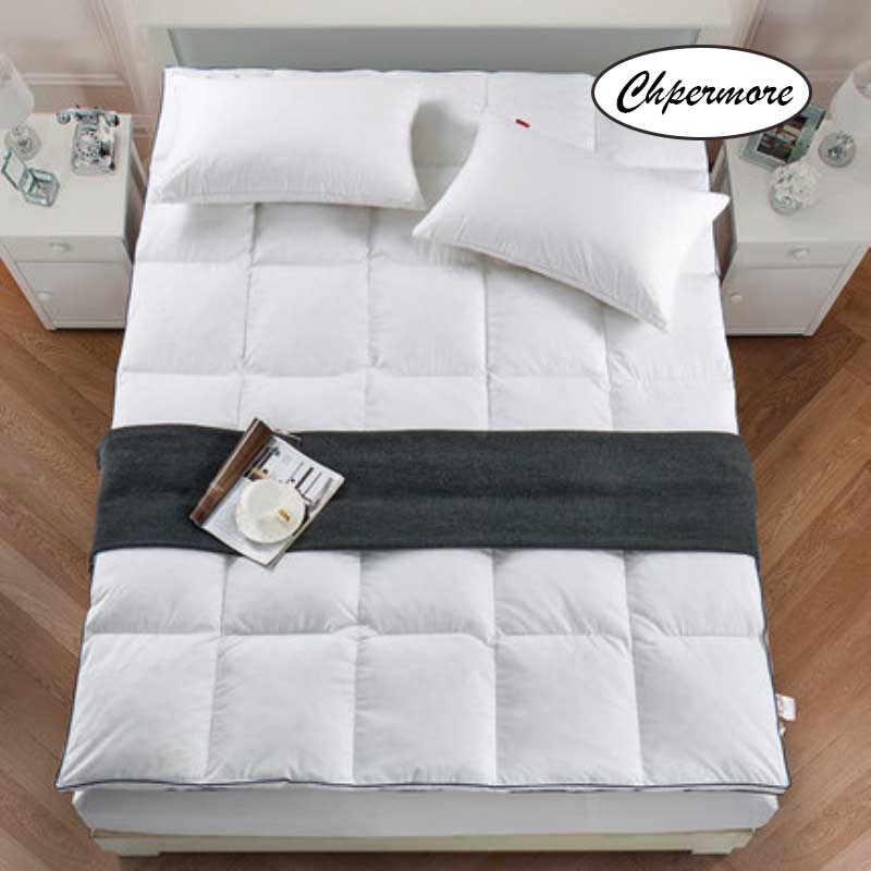 Chpermore 100 White goose down feather Mattress 10cm Five star hotel thickening Tatami Cotton Mattress Cover