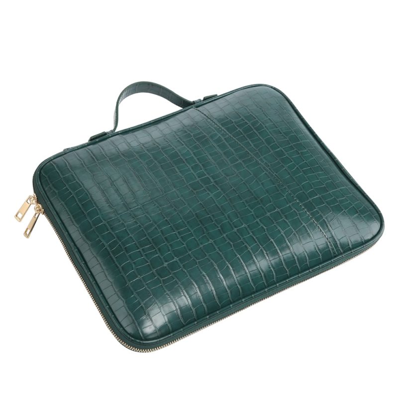 Crocodile Briefcase Men Business Handbag Women Laptop Shoulder Bags For 13 inch Laptop Casual Tote Bags 1