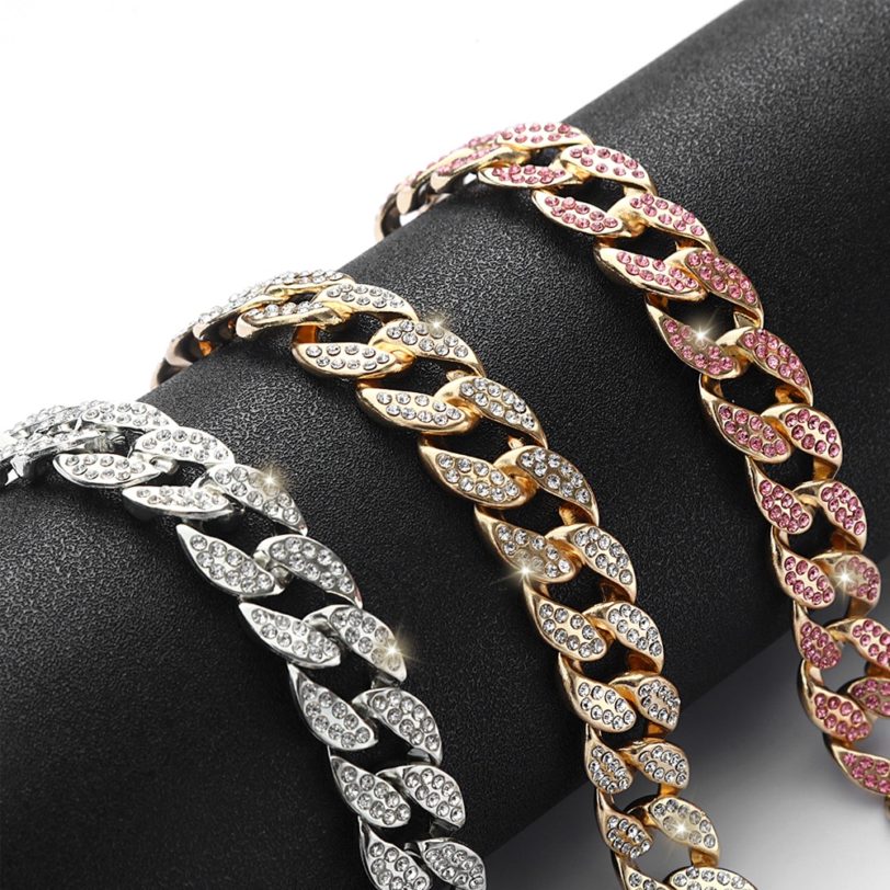 Cuban Link Chain Necklace Women's Neck Choker Luxury Jewellery Girls Rhinestone Chocker Fashion Jewelry 2021 - Image 4