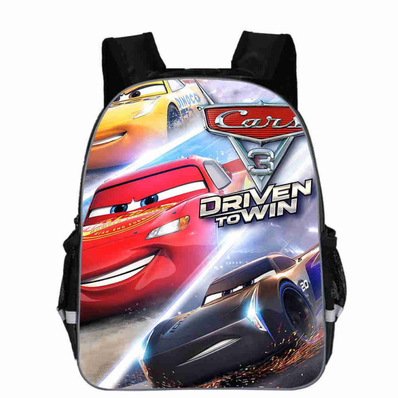 Disney 95 Cars Schoolbag Cool 3D Printing Small Backpack Kindergarten Baby Boys School bags Kids Bookbag - Image 2