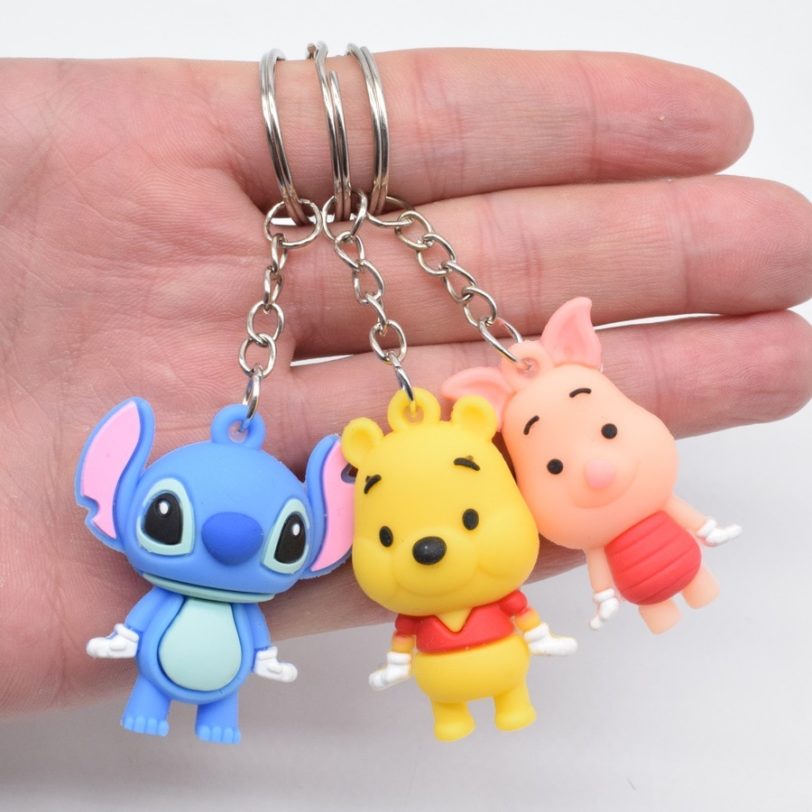 Disney Mickey Keychains Cute Cartoon Baby Boy Girl Key Ring Women Lovely Bag Key Chain Monster New Key Accessories - Image 2