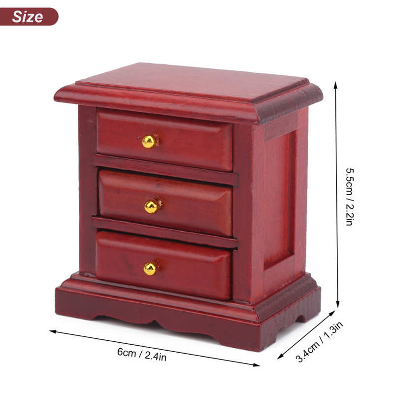 Dollhouse Bedside Table 1 12 Dollhouse Bedside Table Toy for Doll House 1