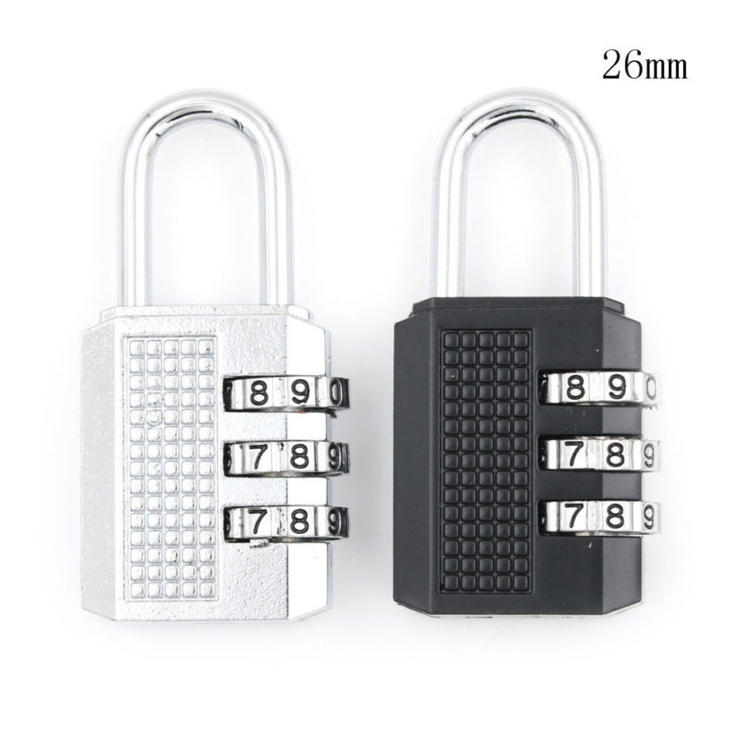 Door Lock Travel Luggage Suitcase Code 26x11x54mm/32x13x60mm Resettable 3 Digit Combination Lock Padlock Tools Hot Sale - Image 6