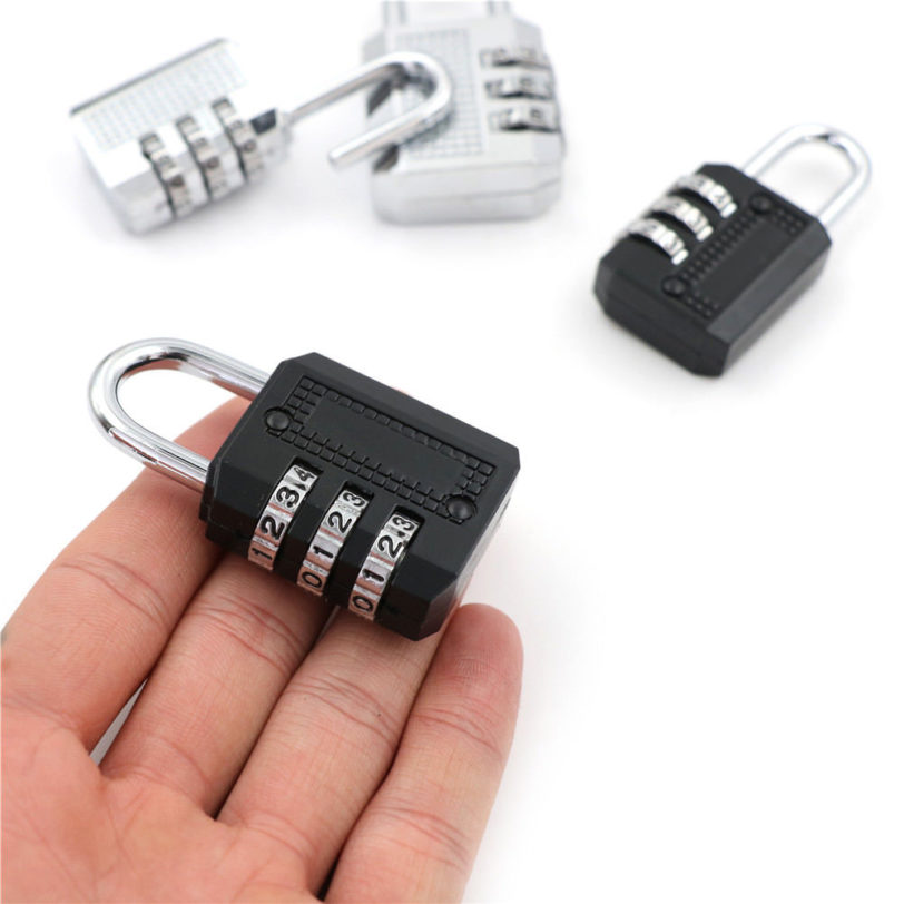 Door Lock Travel Luggage Suitcase Code 26x11x54mm/32x13x60mm Resettable 3 Digit Combination Lock Padlock Tools Hot Sale - Image 2