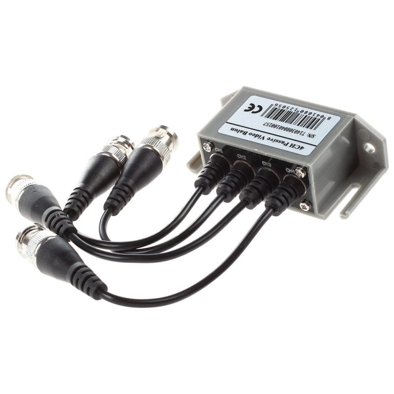 ESCAM 4-Channel Video Balun BNC UTP CAT5 Transmitter for CCTV/ Surveillance Camera Trend - Image 2