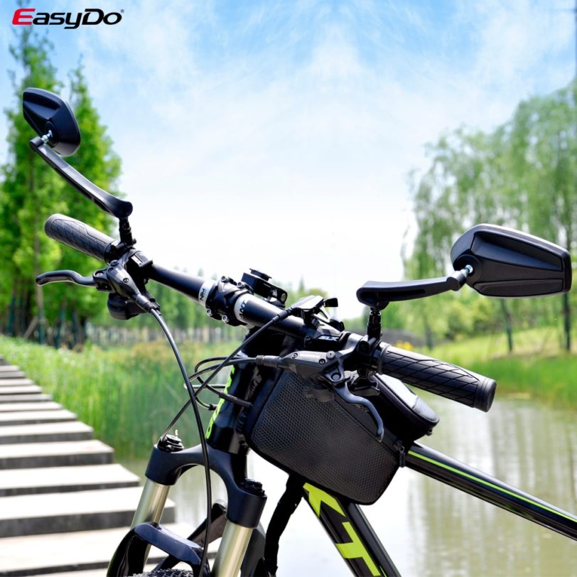 EasyDo Bicycle Handlebar Reflector Rear View Mirror Mountain Bike Electrical Bike Scooter HD Wide-Range Adjustable Angles Mirror - Image 6