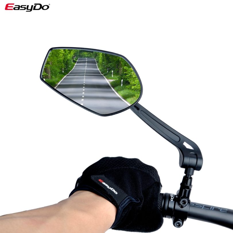 EasyDo Bicycle Handlebar Reflector Rear View Mirror Mountain Bike Electrical Bike Scooter HD Wide-Range Adjustable Angles Mirror - Image 2