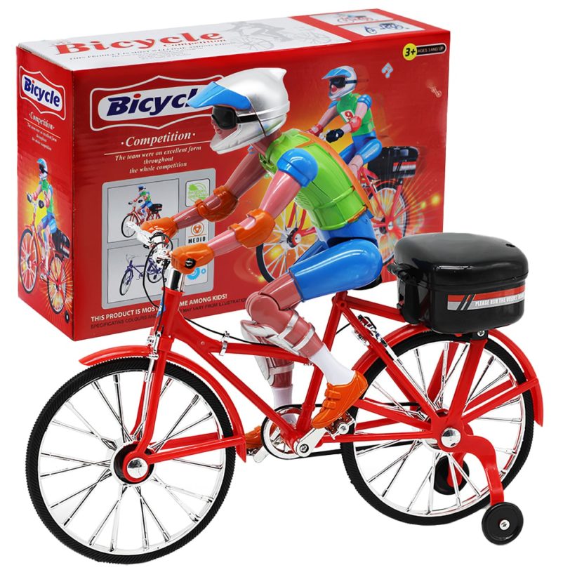 Electric High Speed Cycling Toys Child Bicycles Riding Toys Model Simulation Bike Vehicle Model Toy Light 1