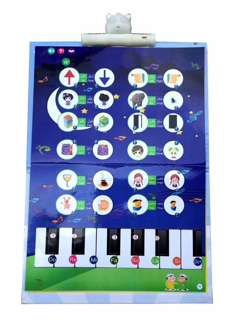 English Arabic Sound Quran Islamic Learning Board 13 Page Electronic Book Educational Toy Kid Student Reading 1