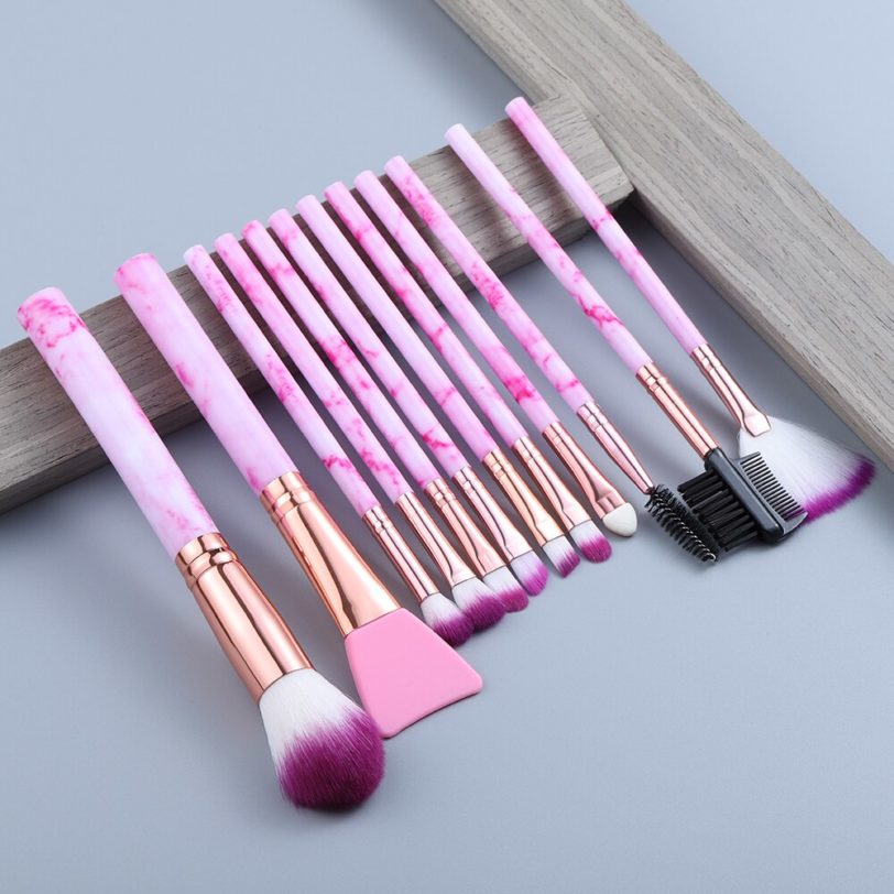 FLD 12/8/5pcs Eye Lip Makeup Brushes Set Eyebrow Comb Eyelash Sponge Eyeshadow Silicone Face Mask Edge Control Brush Cosmetics - Image 2