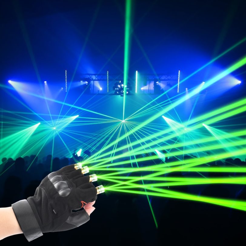 Finger Laser Gloves Stage Laser Light Flashlight DJ for Party Concert Clubbing Wedding Birthday Party Indoor 1