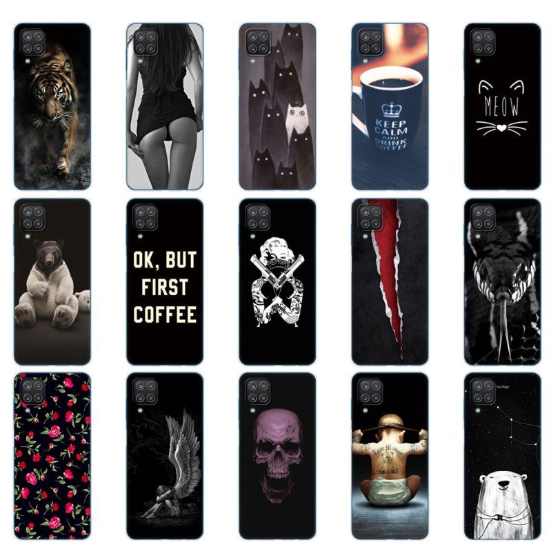 For Samsung A12 Case Soft Silicon Tpu Back Phone Cover For Samsung Galaxy A12 GalaxyA12 A 12 SM-A125F a125 Bumper 6.5inch black - Image 2