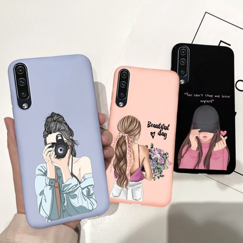 For Samsung Galaxy A50 A70 2019 Case Cover Soft Silicone Cute Painted Protector Shell For Samsung A70 A705F A50 A505F A 70 Funda - Image 2