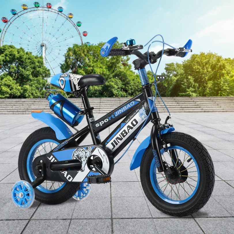 Freestyle Balance Bike Children Bicycle Non-slip Grip Balance Bike 18 Inches For Boys Girls With Training Wheels - Image 6