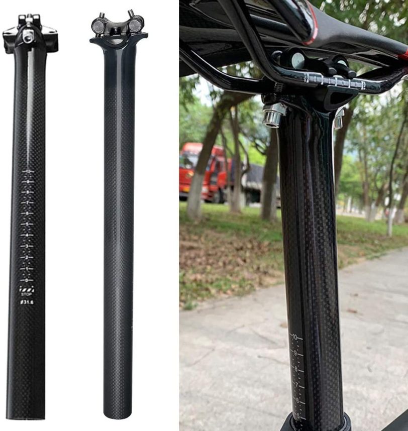 Full 3k Carbon Bicycle Seatpost Fiber Superlight Titanium MTB Road Bike Seat Post Parts 27.2/30.8/31.6 x 350/400 MM - Image 4