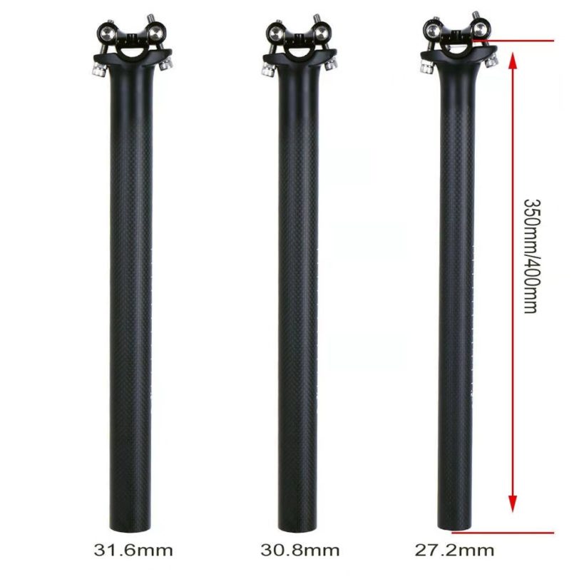 Full 3k Carbon Bicycle Seatpost Fiber Superlight Titanium MTB Road Bike Seat Post Parts 27.2/30.8/31.6 x 350/400 MM - Image 2