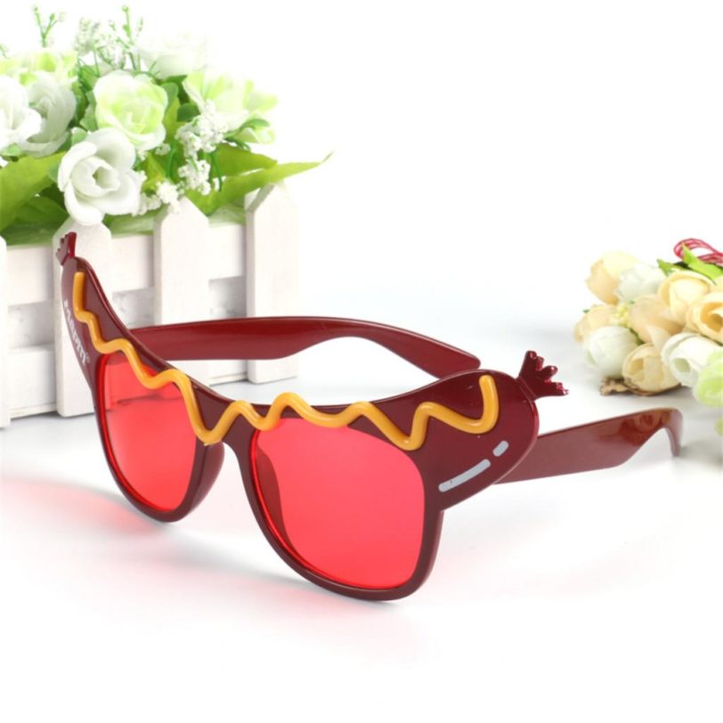 Funny Hot Dog Shape Glasses Costume Party Sunglasses Fancy Dress Accessories - Image 4