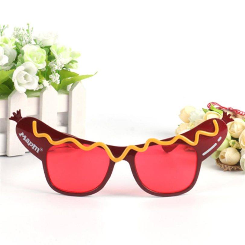 Funny Hot Dog Shape Glasses Costume Party Sunglasses Fancy Dress Accessories - Image 2