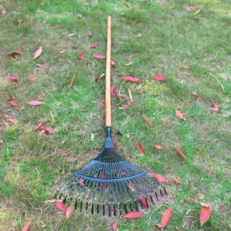 Garden Leaf Rake Hay Deciduous Farming Rake 22-tooth Garden Tool Without Handle Home Garden Ripper Tool - Image 2