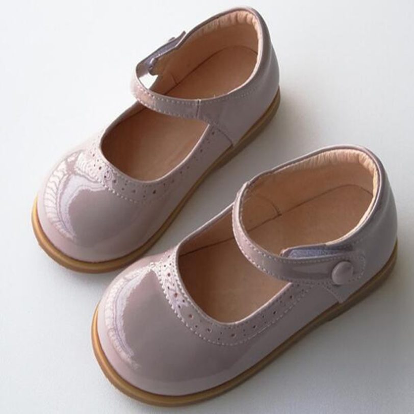 Girls flat fashion dress shoes quality school shoes for girls patent leather girls shoes - Image 4