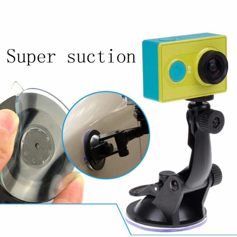 Glass Suction cup action camera sport Cam Tripod Mount for car record holder stand Bracket for gopro hero8 7 6 5 yi2 accessories - Image 4